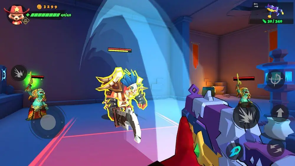 Screenshot of the Gunfire: Endless Adventure game