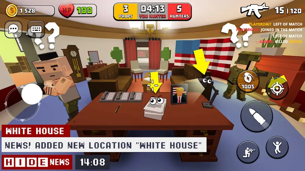 Screenshot of the H.I.D.E game
