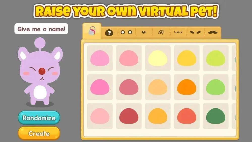 Screenshot of the Happy Pet Story game