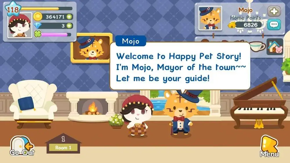 Screenshot of the Happy Pet Story game