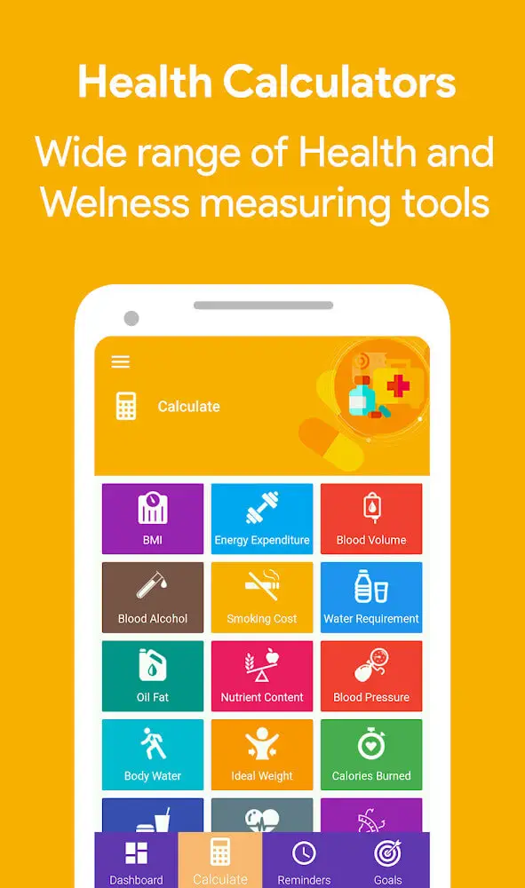 Screenshot of the Health Manager app