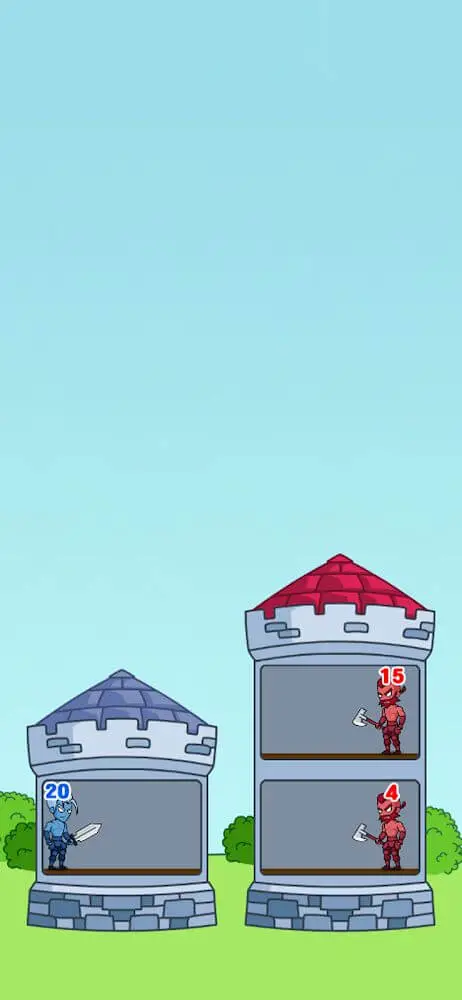 Screenshot of the Hero Castle Wars app