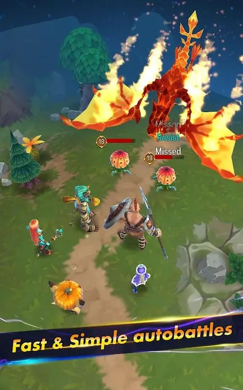 Screenshot of the Hero Masters - RPG Battle app