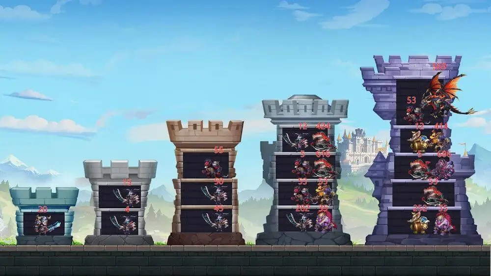 Screenshot of the Heroes Charge game