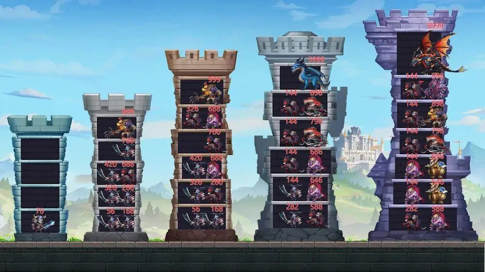 Screenshot of the Heroes Charge game