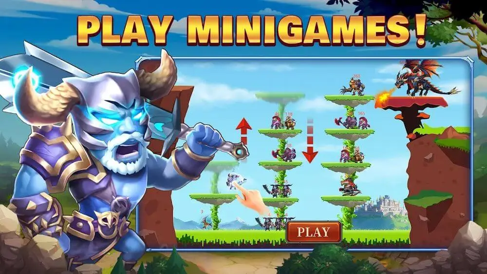 Screenshot of the Heroes Charge game