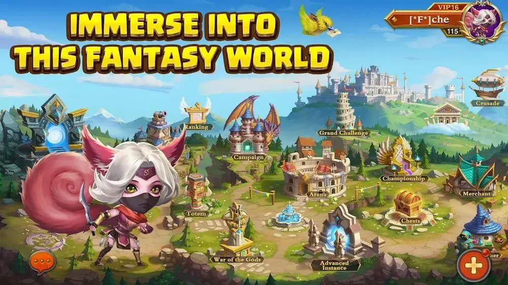 Screenshot of the Heroes Charge HD game