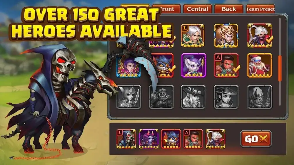 Screenshot of the Heroes Charge HD game