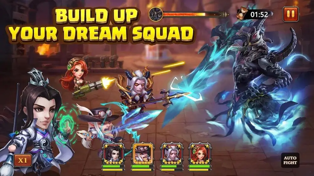 Screenshot of the Heroes Charge HD game