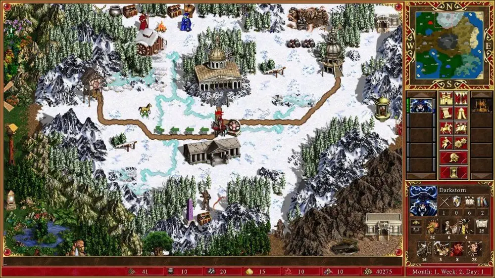 Screenshot of the Heroes of Might and Magic 3 game