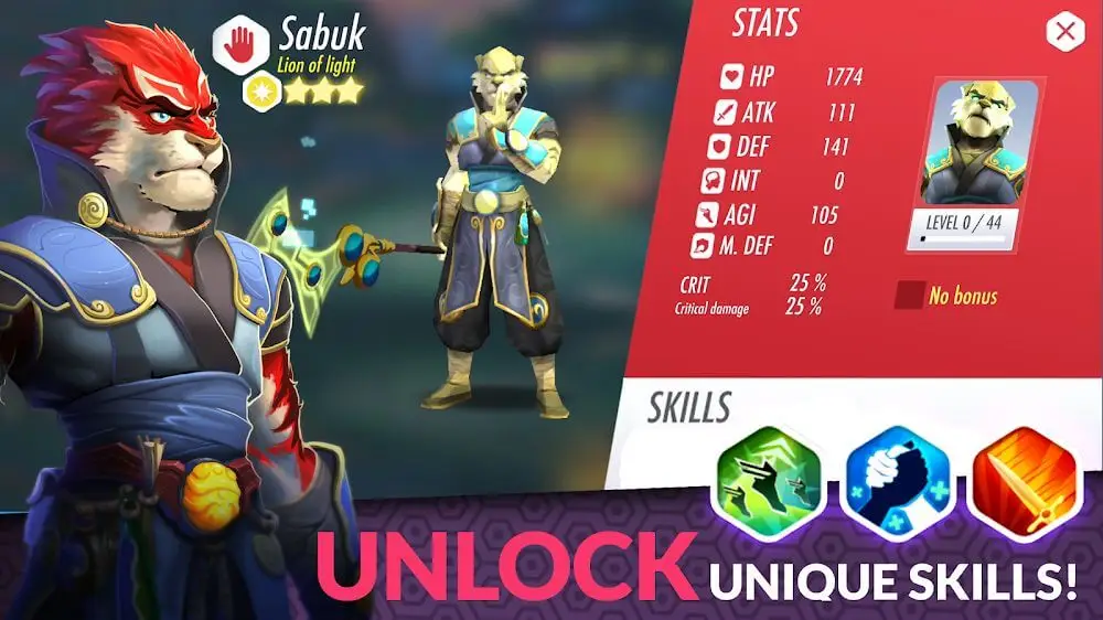 Screenshot of the Heroes of Rings: Dragons War game