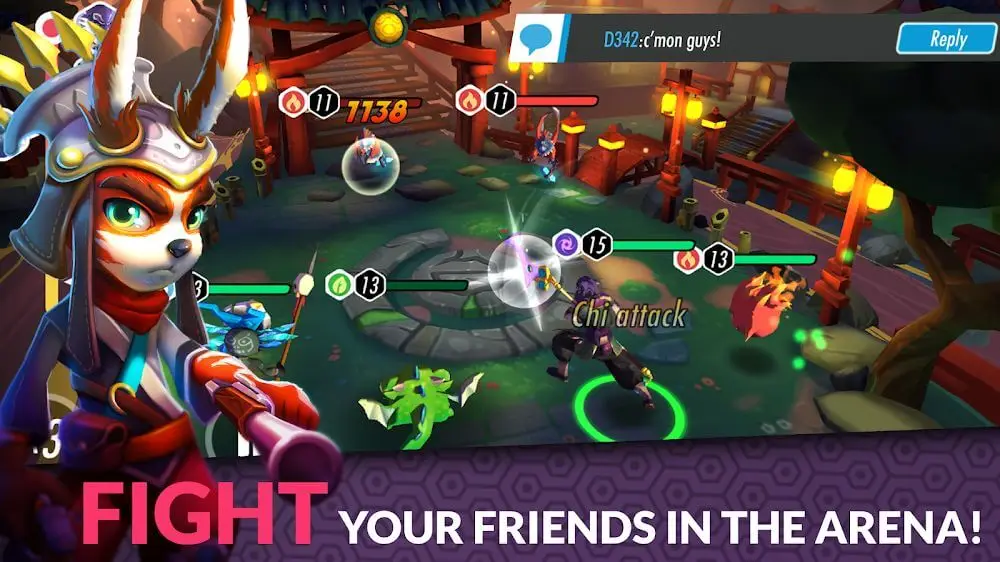 Screenshot of the Heroes of Rings: Dragons War game
