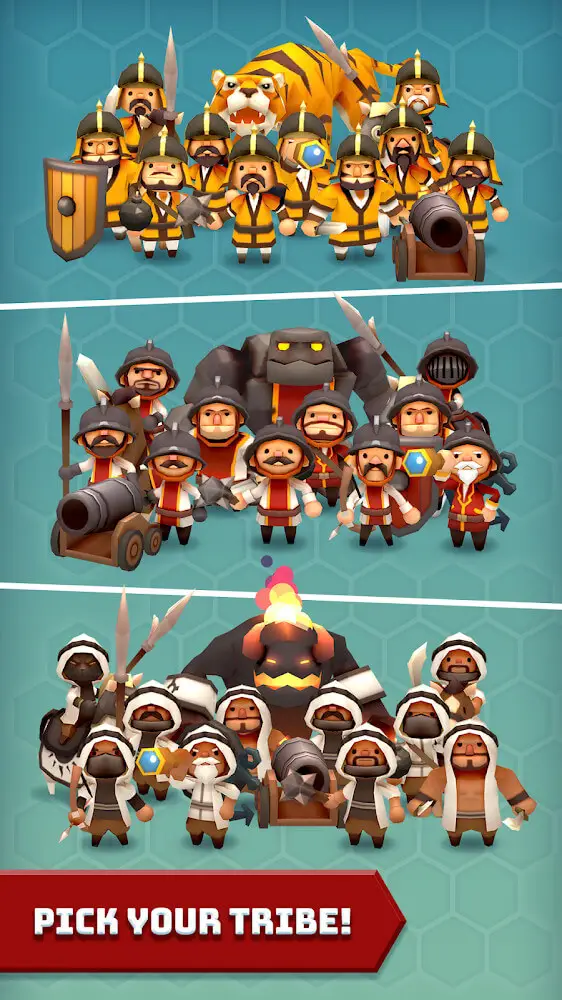 Screenshot of the Hexonia app