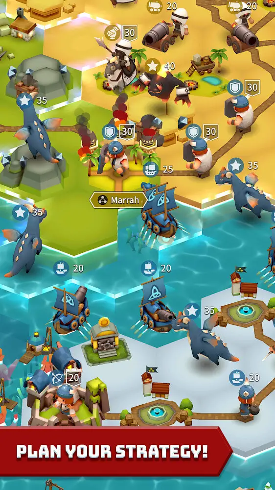 Screenshot of the Hexonia app