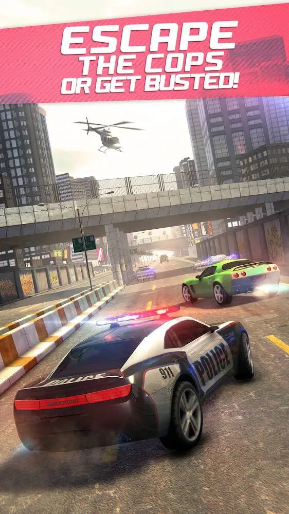 Screenshot of the Highway Getaway: Police Chase app