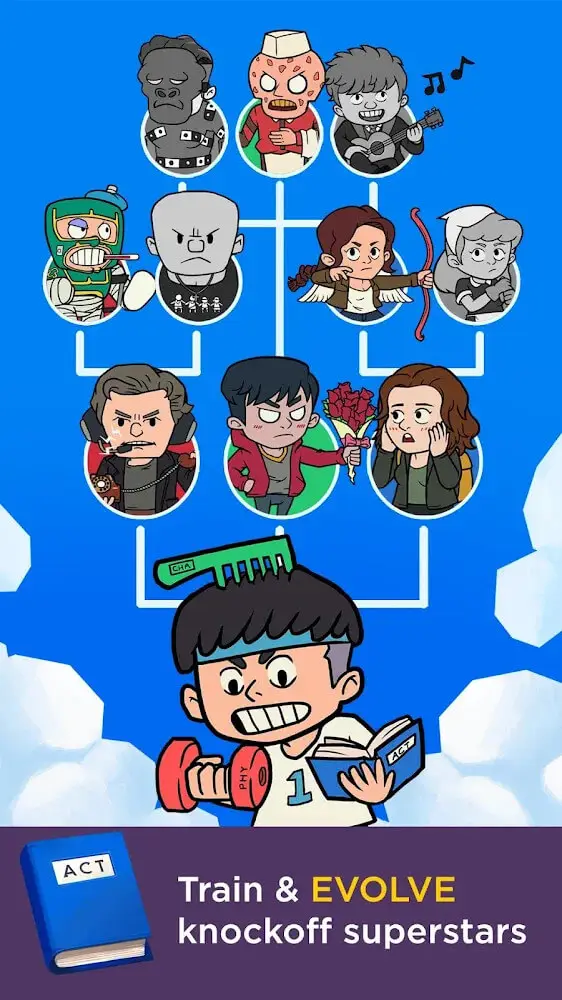 Screenshot of the Hollywhoot app