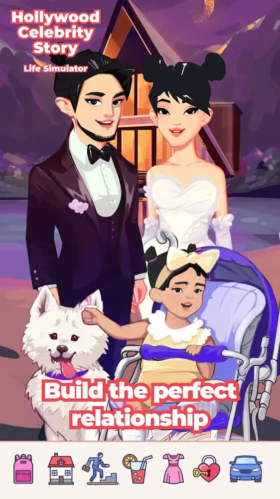 Screenshot of the Hollywood Celebrity Story app