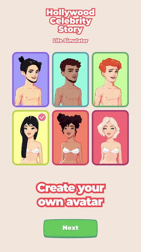 Screenshot of the Hollywood Celebrity Story app