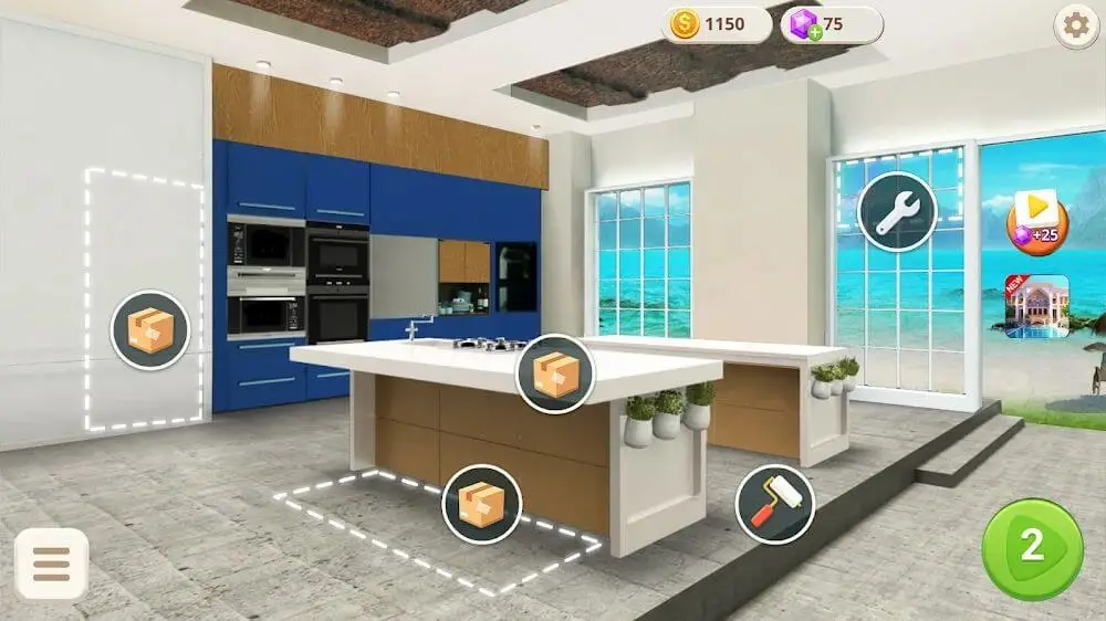 Screenshot of the Home Design Game Offline game