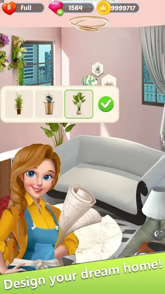 Screenshot of the Home Designer: Makeover House game