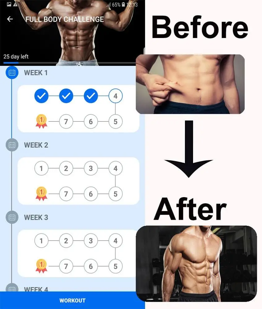 Screenshot of the Home Workouts Pro app