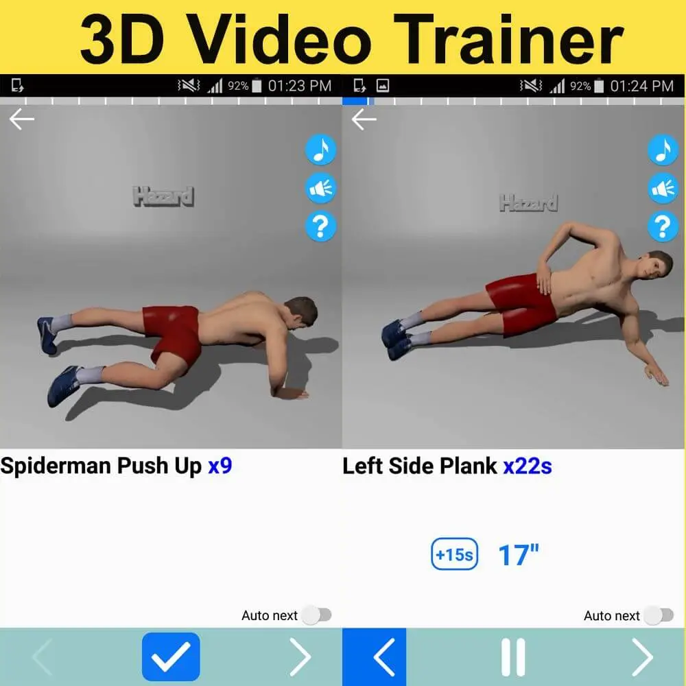 Screenshot of the Home Workouts Pro app