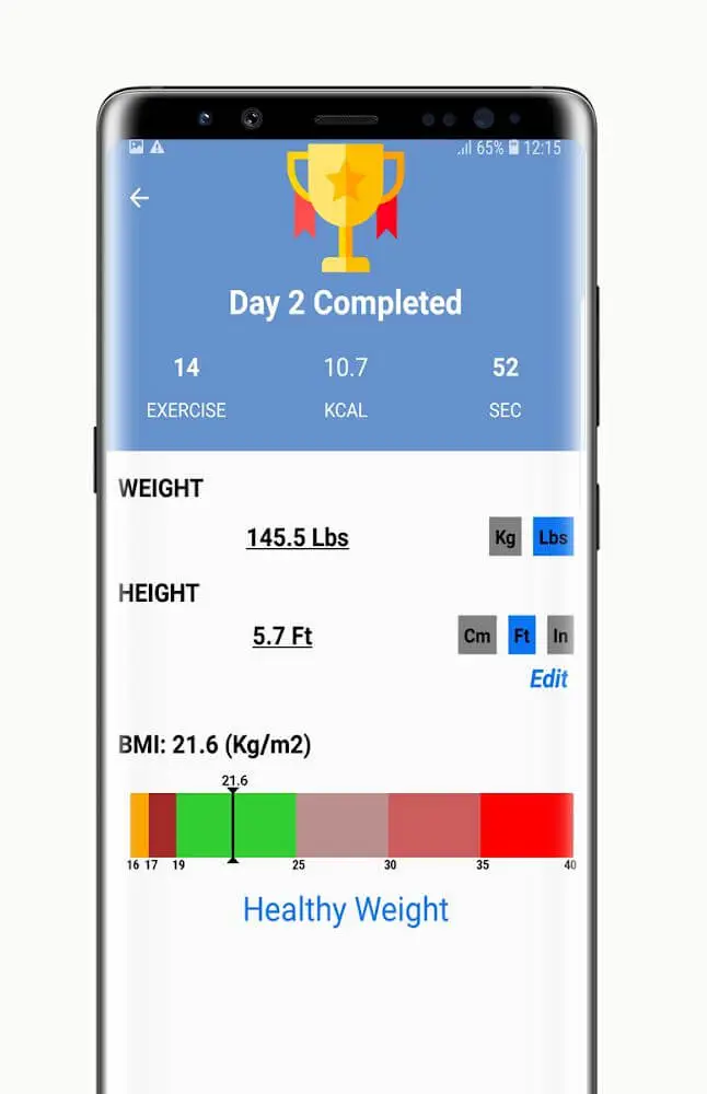 Screenshot of the Home Workouts Pro app