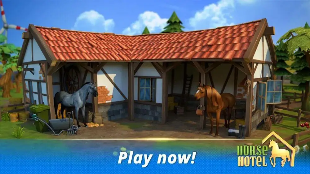 Screenshot of the Horse Hotel game