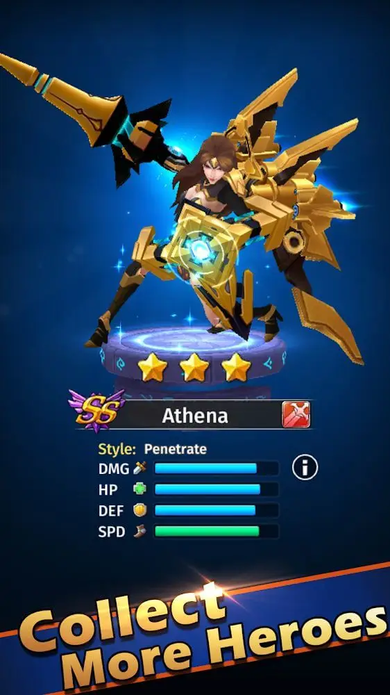 Screenshot of the Hyper Heroes app