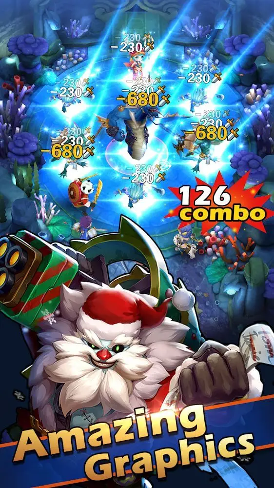 Screenshot of the Hyper Heroes app