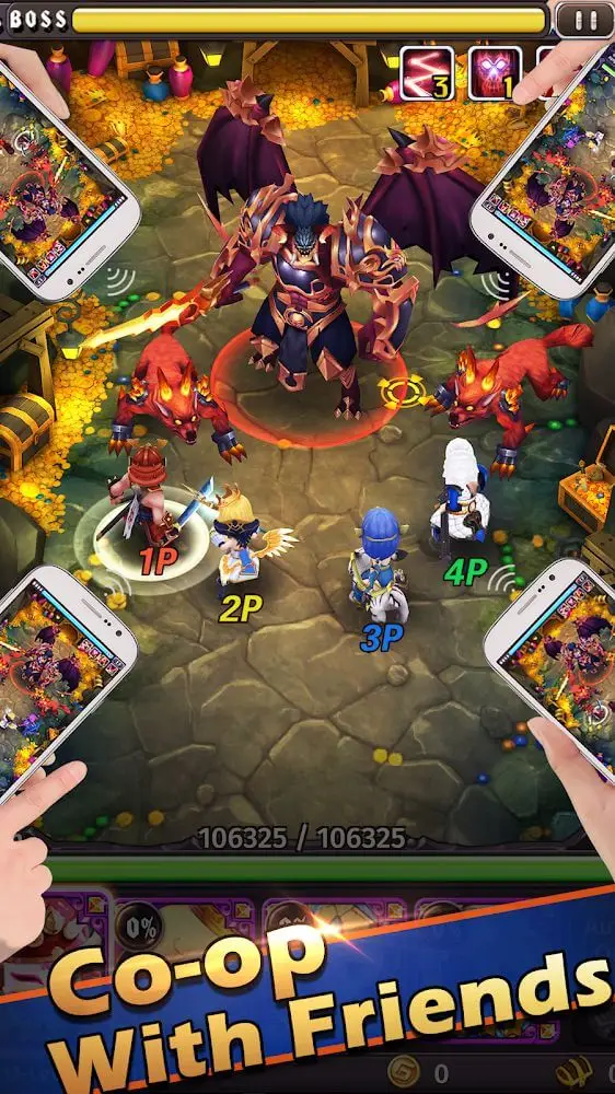 Screenshot of the Hyper Heroes app