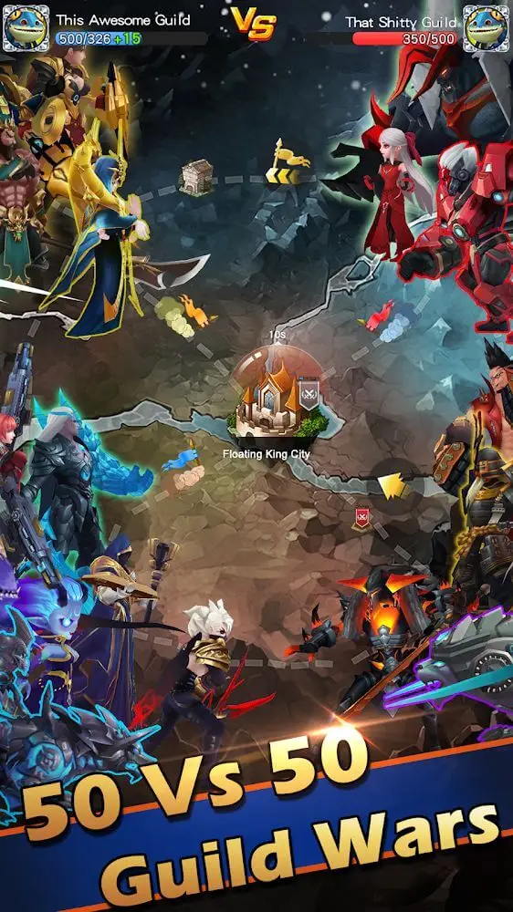 Screenshot of the Hyper Heroes app