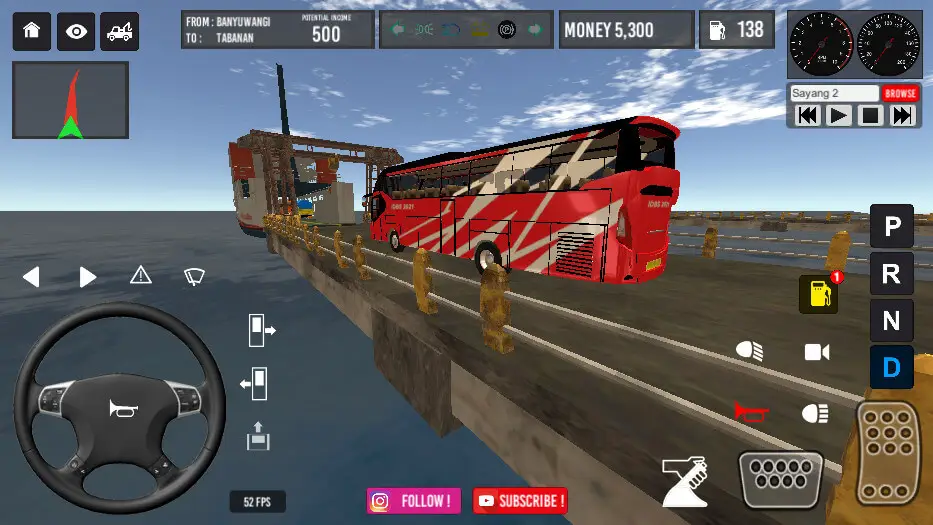 Screenshot of the IDBS Bus Simulator game