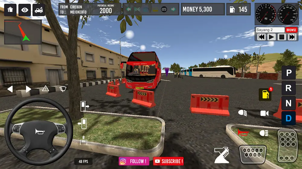 Screenshot of the IDBS Bus Simulator game
