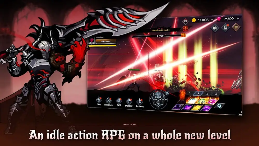 Screenshot of the IDLE Berserker game