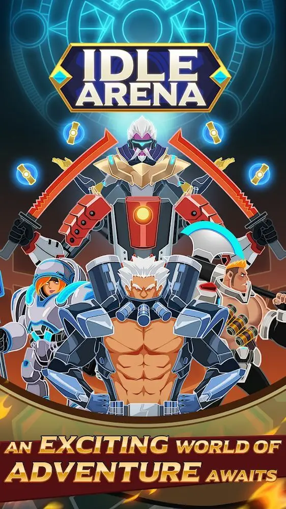Screenshot of the Idle Arena - Clicker Battle app