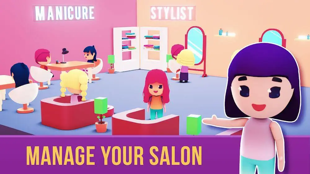 Screenshot of the Idle Beauty Salon game