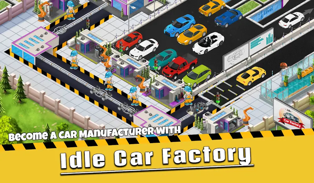 Screenshot of the Idle Car Factory game