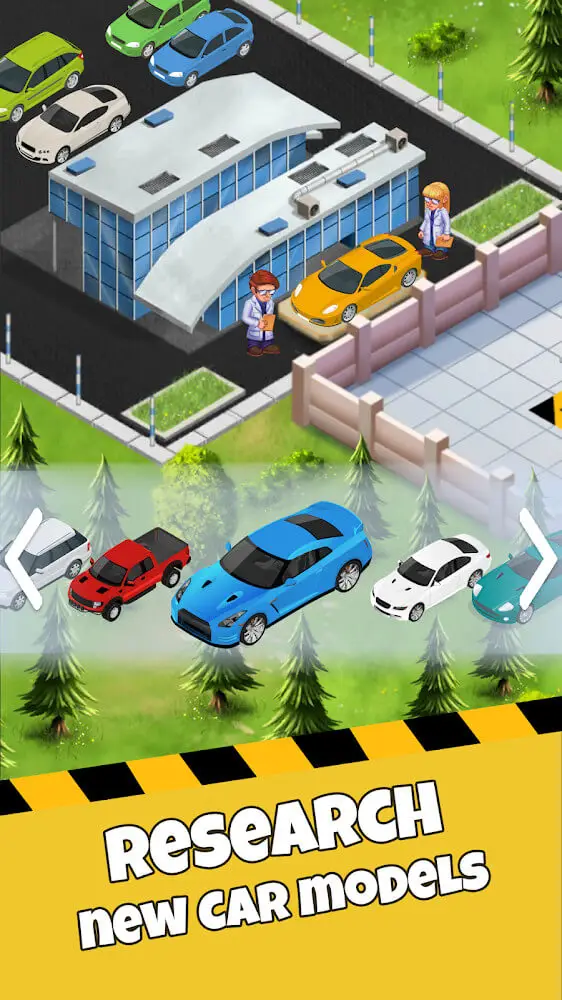 Screenshot of the Idle Car Factory game
