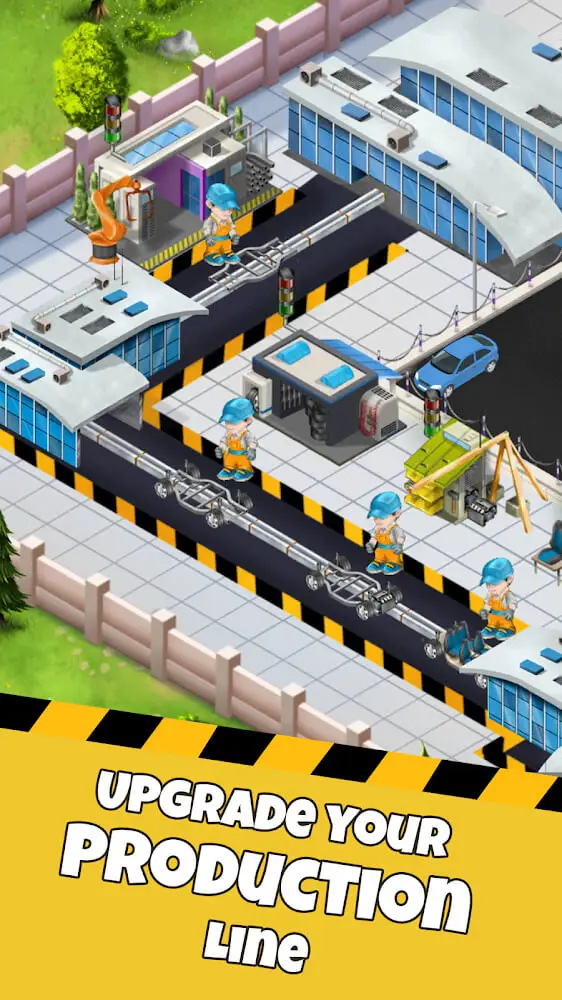 Screenshot of the Idle Car Factory game