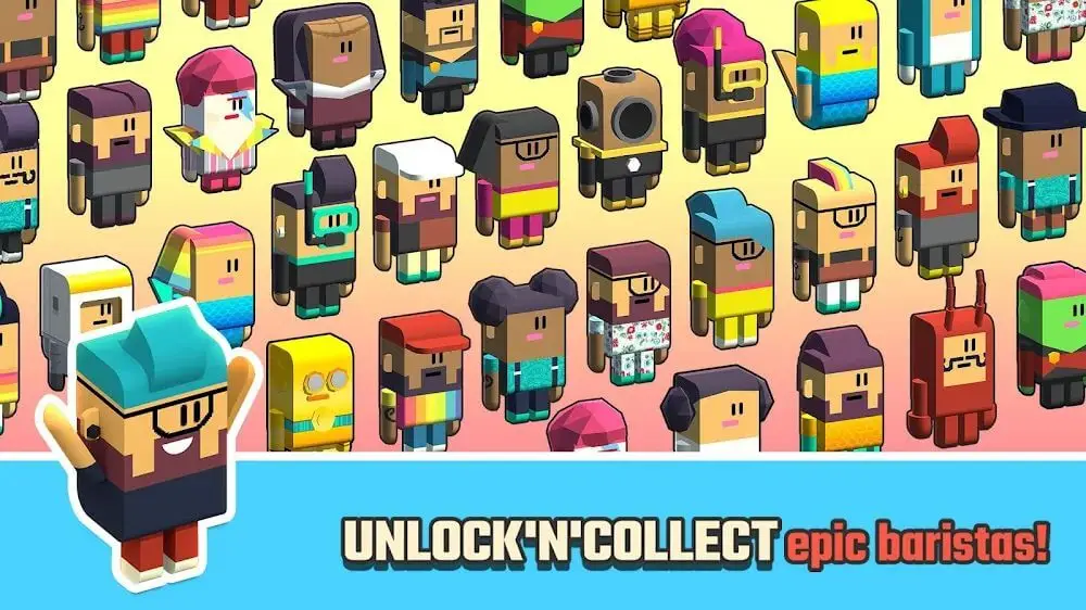 Screenshot of the Idle Coffee Corp game