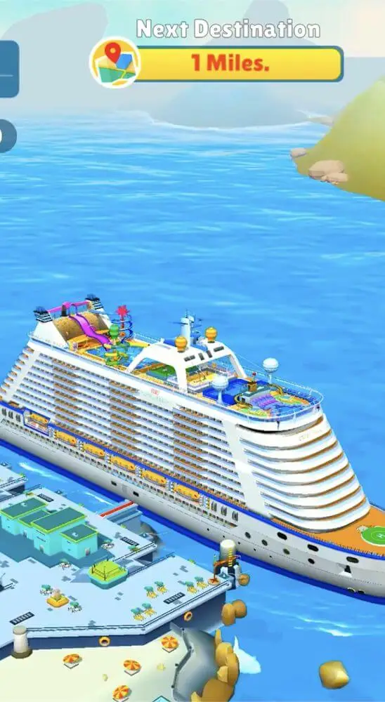 Screenshot of the Idle Cruiseliner app