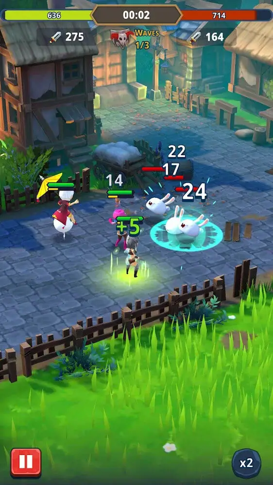 Screenshot of the Idle Dungeon Manager app