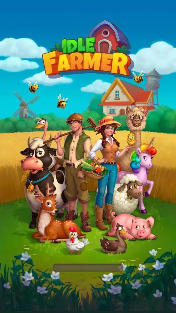 Screenshot of the Idle Farmer Tycoon app