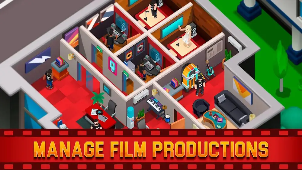 Screenshot of the Idle Film Maker Empire Tycoon game