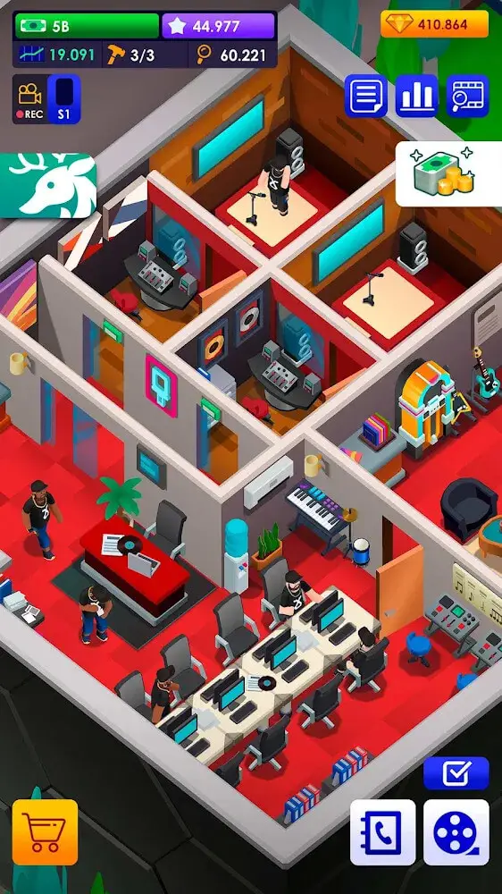 Screenshot of the Idle Film Maker Empire Tycoon game
