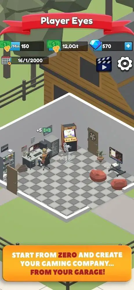 Screenshot of the Idle Game Dev Empire app