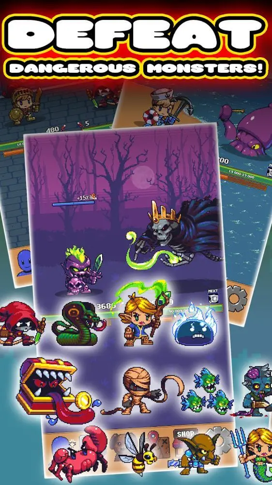 Screenshot of the Idle Grindia: Dungeon Quest app