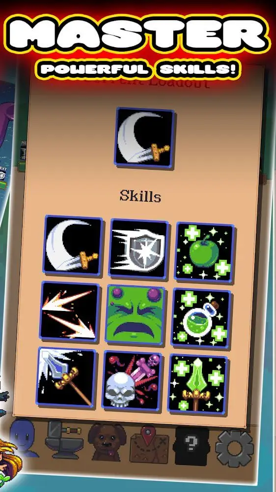 Screenshot of the Idle Grindia: Dungeon Quest app
