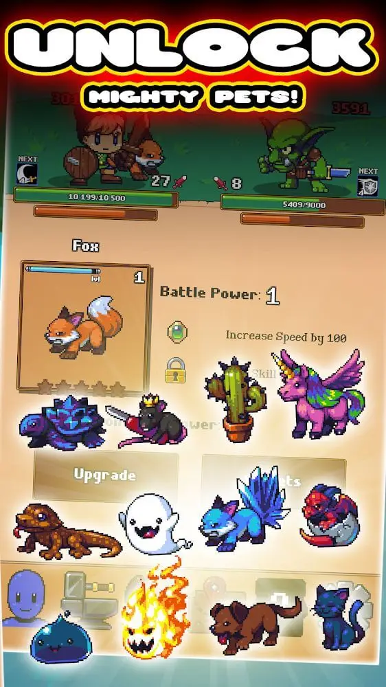 Screenshot of the Idle Grindia: Dungeon Quest app